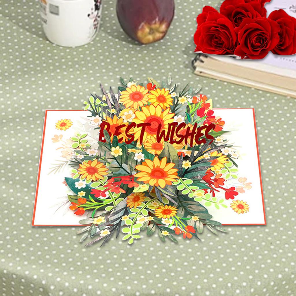 Valentine's Day Hot Stamped Butterfly Birthday 3D Card, Paper Card