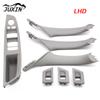Inner Door Panel Handle Pull Trim Set Window Switch Armrest Pane Fit For BMW 5 Series F10 F11 Grey 51417225873