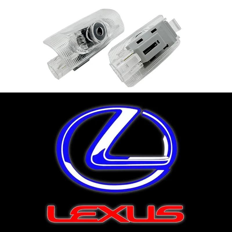 Для Lexus LS600hL GX470 GX460 GX400 LX470 LX570 RX270 RX300 RX450h RX350h HYBRID NX300 IS200 2 Светодиодный Логотип Эмблема Двери Автомобиля Стайлинг