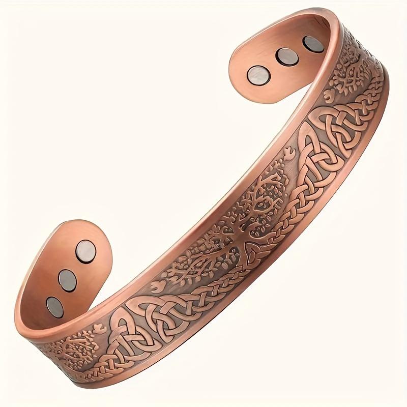 Men's Magnetic Bracelet Vintage Retro European and American Style Open Bracelet Women's Arthritis Bracelet