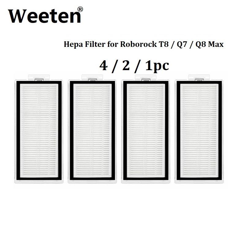 4/2/1 шт HEPA фильтр для Roborock T8 Q7 Q8 Max пылесос запчасти аксессуары для Xiaomi Roborock Q7