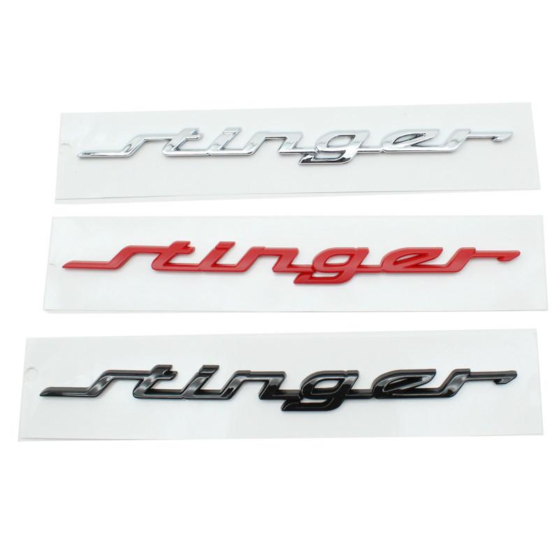 Новые эмблемы Kia Stinger GT Line: Улучшенная задняя часть и модифицированная передняя часть KN со стикером на задний багажник.