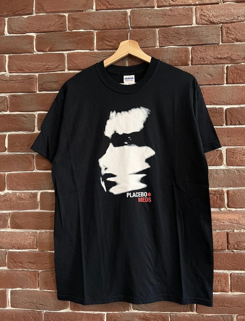 Rare Vintage 2006 Placebo Meds Rock Band Y2K Tour Shirt Medium Black Unisex T-Shirt