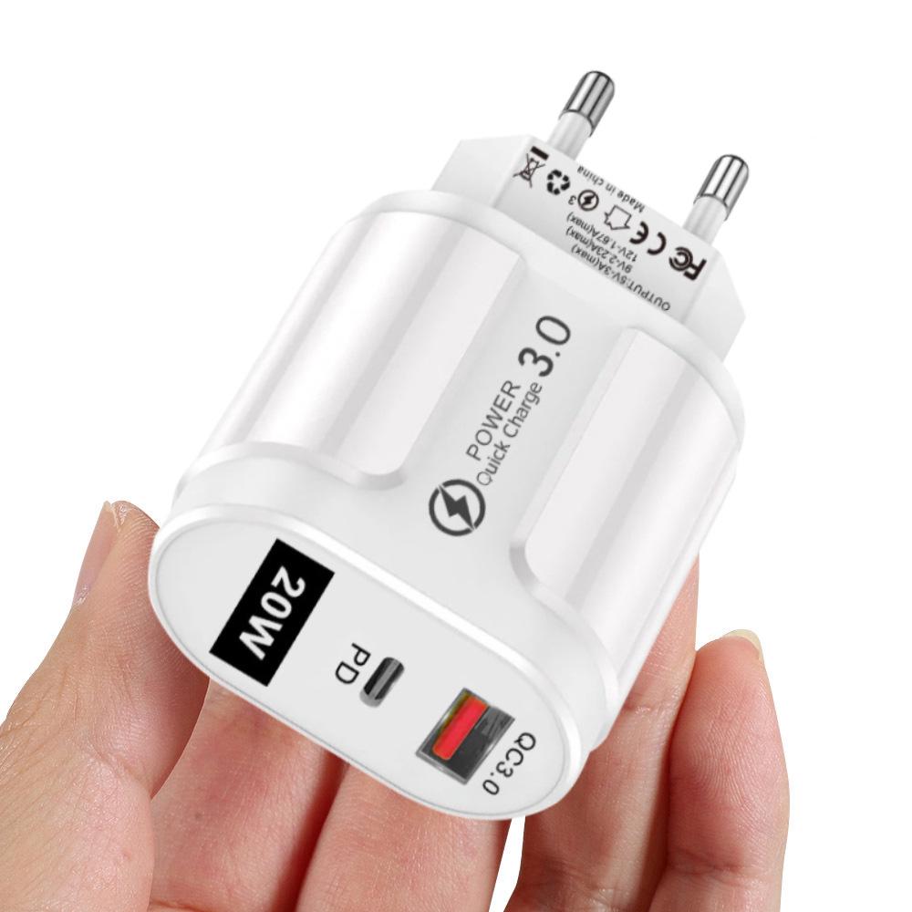 PD33W GaN QC3.0 Многопортовое EU Зарядное устройство 9V/12V Адаптер Быстрой Зарядки