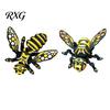 Collectible Robot Figurine 3D Printed Articulated Bee Figure Toy, Keychain Ornament, Posable Mechanical Futuristic Desktop Ornament Insect for