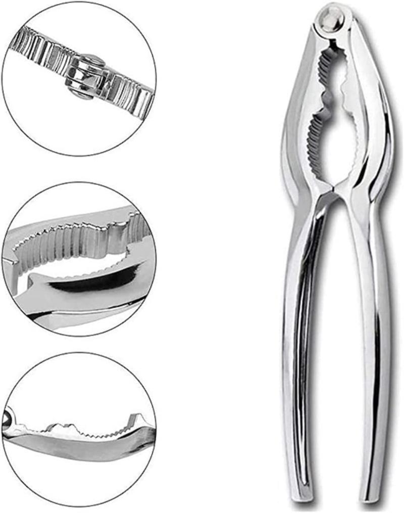 Набор из 19 инструментов для морепродуктов, набор орехоколов, в который входят: 4 молотка для крабов-лобстеров, 4 крабовых орехокола, 4 лезвия для лобстеров, 4 вилки/лезвия для крабовых ножек, 2 ножницы для морепродуктов.