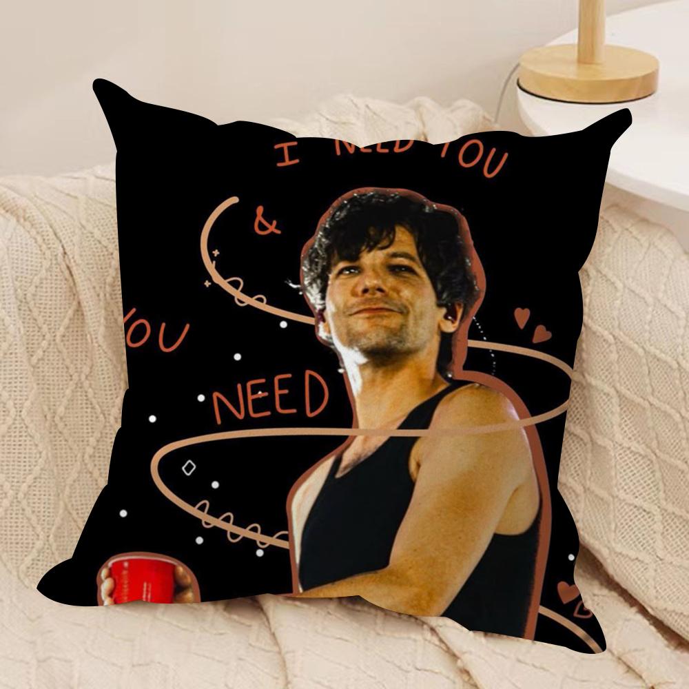 Louis Singer Tomlinsons Cushion Cover Silky Short Plush DoubleSided Printed Pillow Case for Sofa All Seasons Home Decor Gift