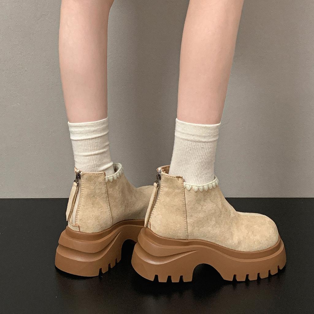 Ботинки Мартина на толстом каблуке и толстой подошве в стиле ретро для фанаток Queen, женские, новые, осень 2025, универсальные зимние короткие ботинки