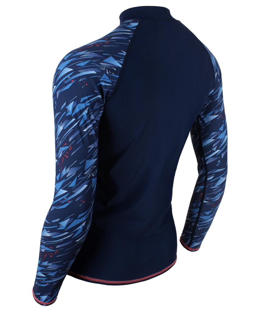 Nigseuwon Men'S Rash Guard Top Swimwear Nsm-Rg317Ny