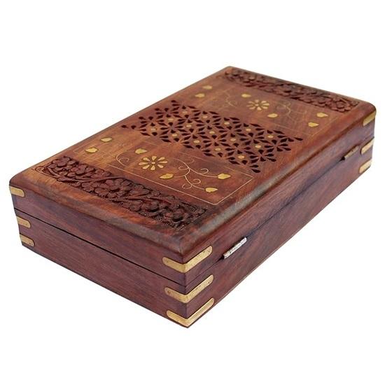 25.4cm Wooden Jewelry  Box for Women Jewelry Organizer Handmade