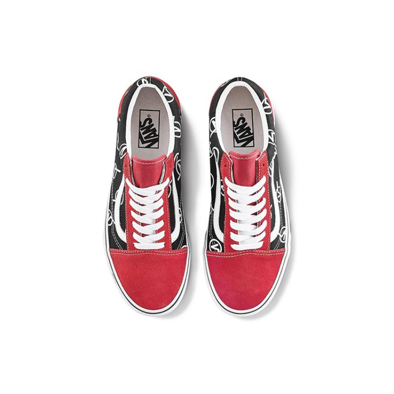 Vans Old Skool Vlogo 'Черный Красный' Vans VN0A4U3B17B