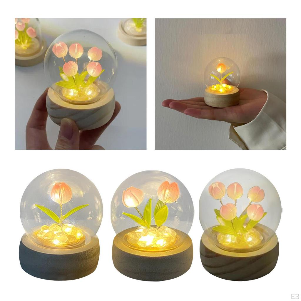 Ручная поделка DIY Ночник Имитация Цветочный Свет для Декора