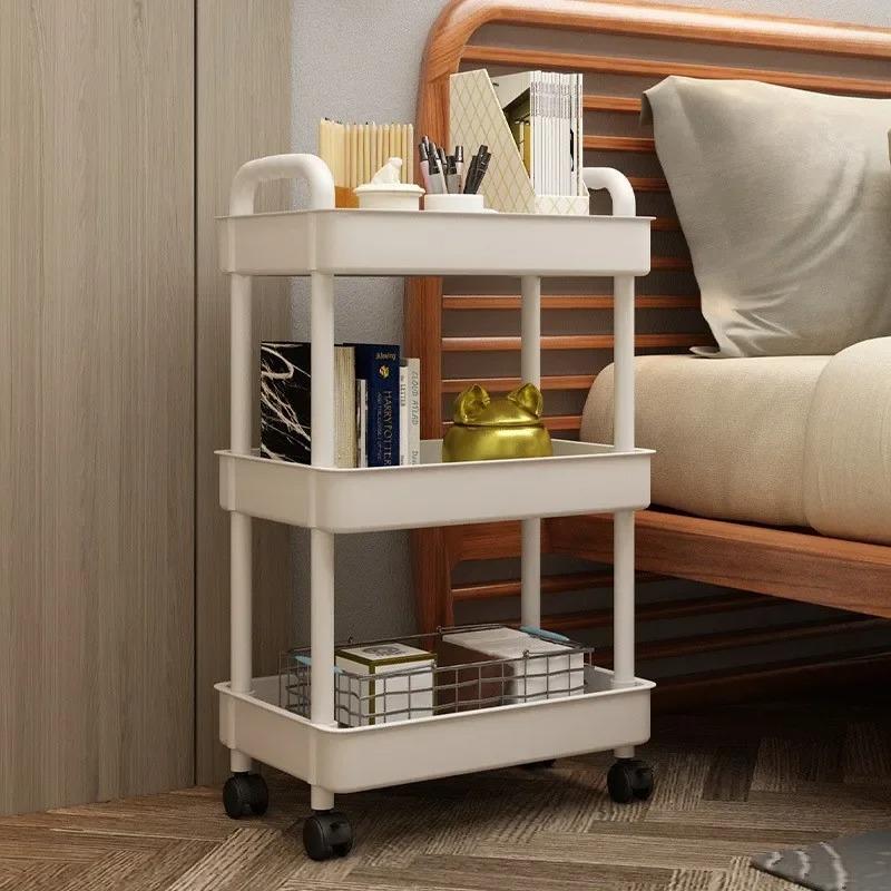 Trolley Rack Kitchen Floor Bedroom Multi-Layer Baby Snacks Mobile Bathroom Bathroom Storage Rack