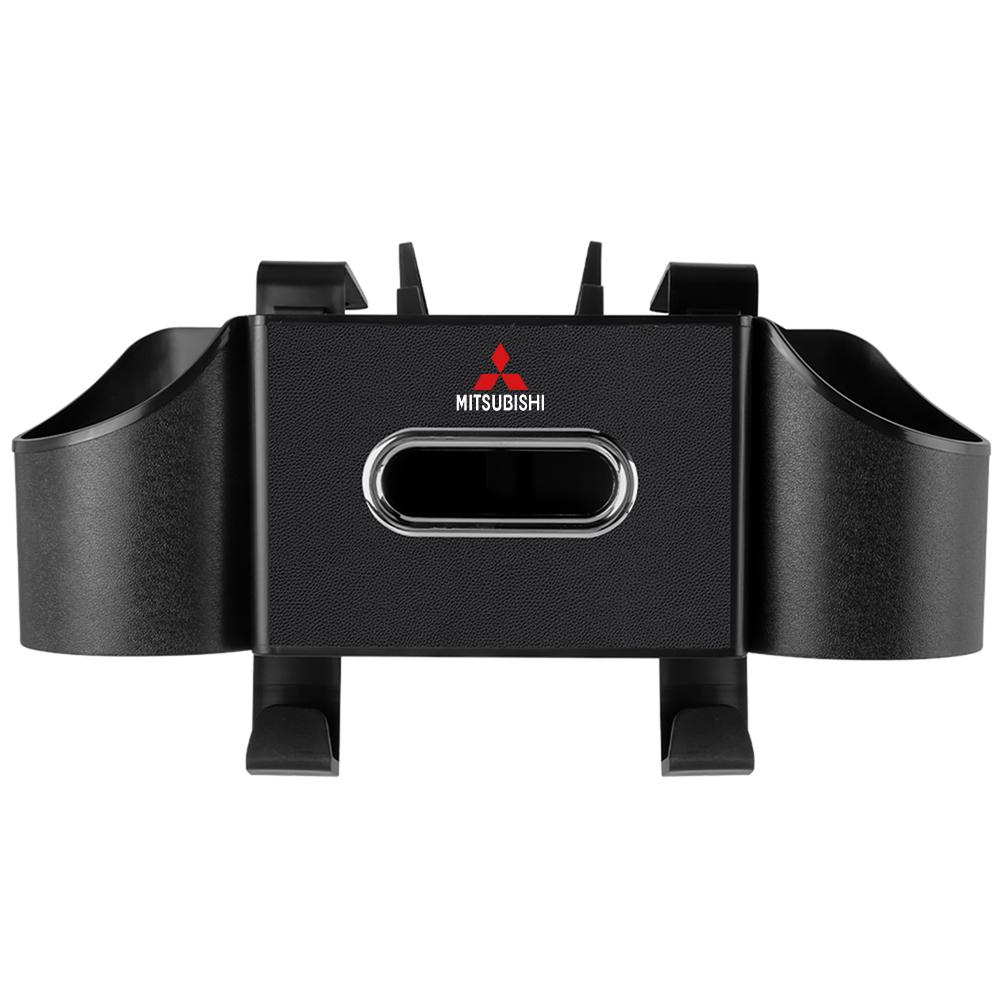 1pcs Car Accessories Tissue Bag Organizer Auto Tissue Boxes For Mitsubishi Ralliart Lancer EX Outlander ASX Competition Pajero