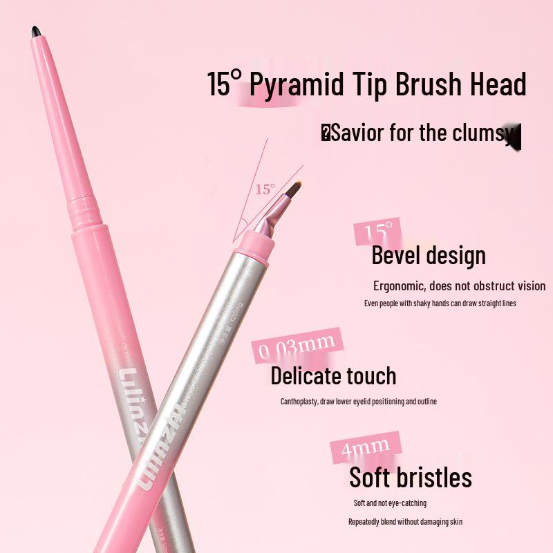 Dual-Ended Waterproof Smudge-Proof Eyeliner Gel Pencil for Beginners