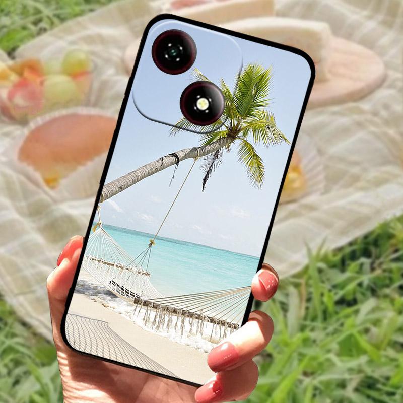 For ZTE Blade A35E /A35/A55 Case Fashion Cartoon Soft Silicone Phone Back Cover For ZTE A35E Shockproof Case A35 E A 35 Shell