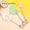 Baby Pacifier Clips Chain Silicone Beads BPA Free Newborn Teething Soother Soft Chew Dummy Chains