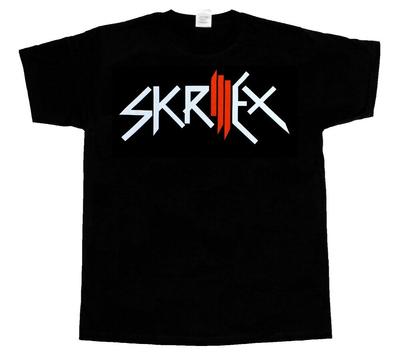 Черная футболка унисекс Skrillex From First Last Dog Blood с короткими рукавами и длинными рукавами