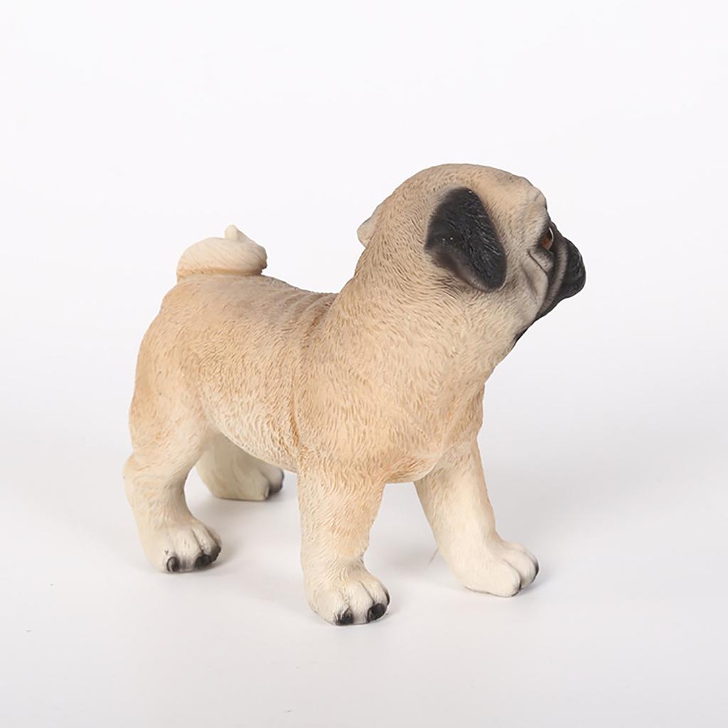 Pug Dog Statue Decoration Ornaments,Birthday Gifts Resin Craft Jewelry