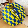 Cadiz Cf Badge Design Automatic Folding Umbrella - 8-Rib Travel Umbrella with Auto Open/Close & Portable Gifts for holidays or birthdays