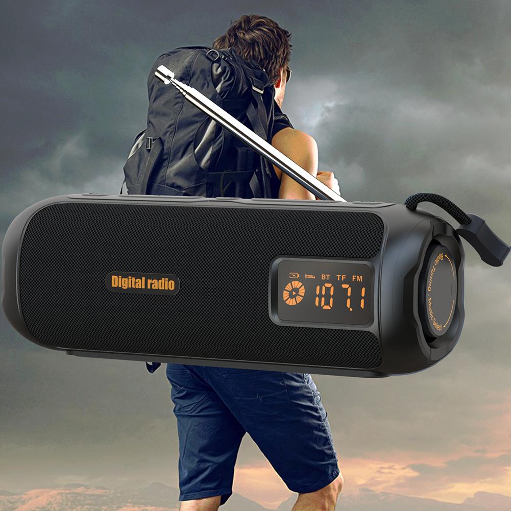Портативное радио с Bluetooth, поддержкой TF-карт, AM/FM-радио, перезаряжаемое радио для дома, кухни и улицы.
