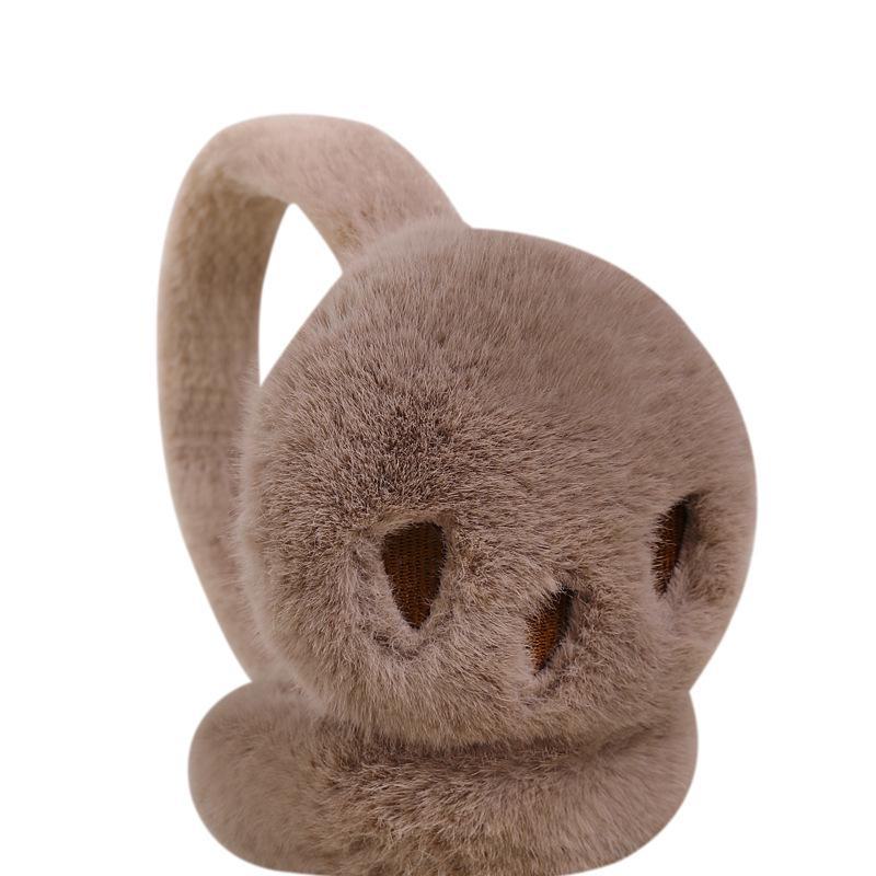 Couple's Winter Bear Paw Earmuffs - Men's and Women's Warm Antifreeze Ear Covers for Cold Weather.