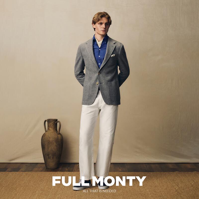 FULL MONTY Тяжелый шерстяной блейзер 440 г