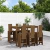 VidaXL 7-piece Garden Bar Set Honey Brown Solid Pine Wood, Pub Set, Patio Bar Set, Set 3157784