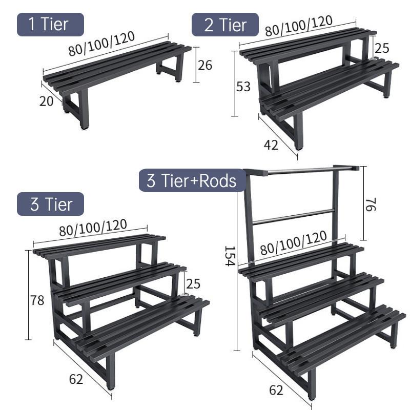 Садовая стойка для комнатных растений из нержавеющей стали, металлическая водонепроницаемая стойка для цветов, многоуровневая полка-лестница