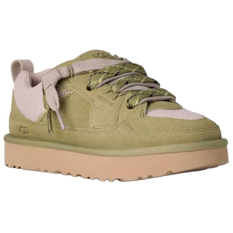 UGG Lowmel Lo Fashion Lace-Up Low-Top Casual Shoes Women Sneakers Green 1168890-MBRS