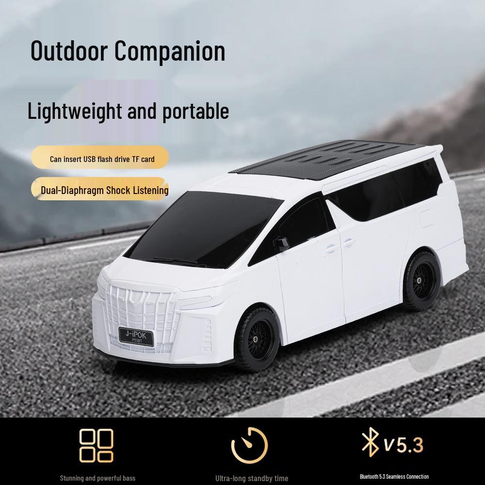 Solar Car Model Bluetooth Speaker - Creative Mini Wireless Audio Ornament P339T