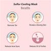 O3+ Purifying Sulfur Cooling Facial Mask 50g Pack for Acne Marks Removal and Radiant Skin Glow