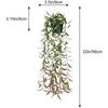 Datura Eucalyptus Faux Hanging Plants: Indoor Wall Decor