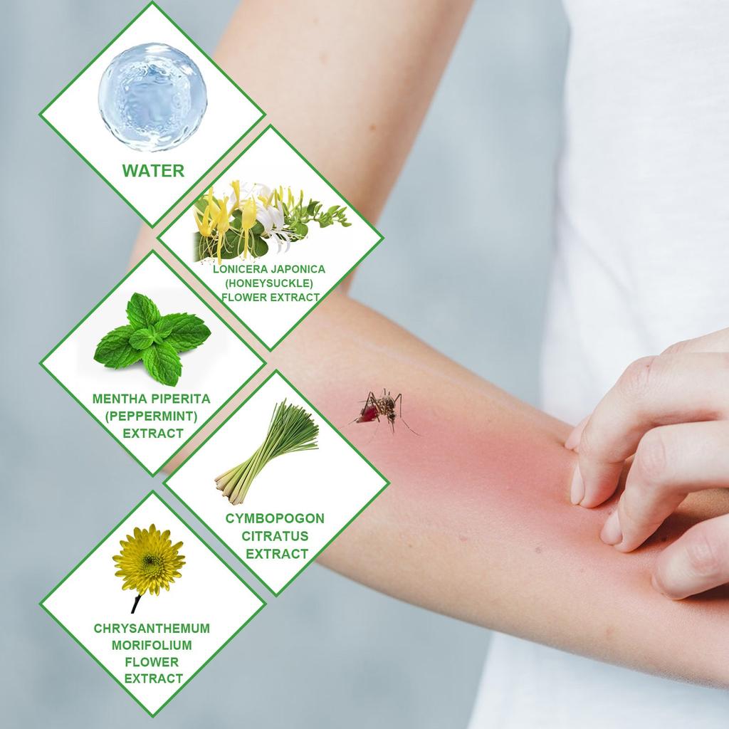 Спрей от комаров Детское средство от комаров Успокаивающее средство против зуда Спрей от комаров 100 мл