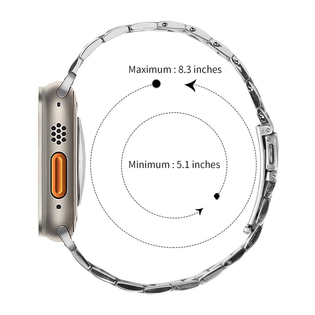 Для Apple Watch Series 10 42 мм/9 8 7 41 мм/SE (2023) SE (2022) SE 6 5 4 40мм/3 2 1 38мм Ремешок для часов из нержавеющей стали