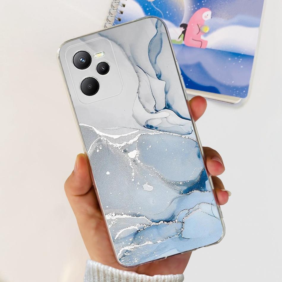 Чехол для Realme C35 RealmeC35 C 35 4G RMX3511 Модный Крутой Узор Мягкий Силикон ТПУ Чехлы для Телефона