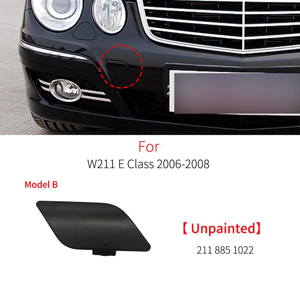 Car Front Bumper Tow Hook Cover Cap Silver For Mercedes Benz E Class W211 2003-2006 E260 E300 E350 E400 2118850026 2118851022