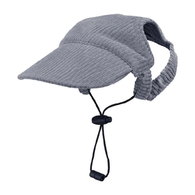 Pet Baseball Cap for Small Puppy Animals, Open-Ear Baseball Cap with Rear Stretch Panel and Sun Shade Front for Outdoors