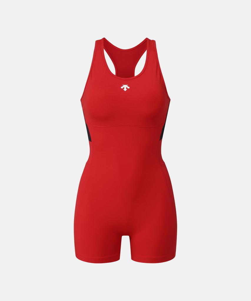 DESCENTE Women'S Running Jumpsuit Red Sr122Rjs31