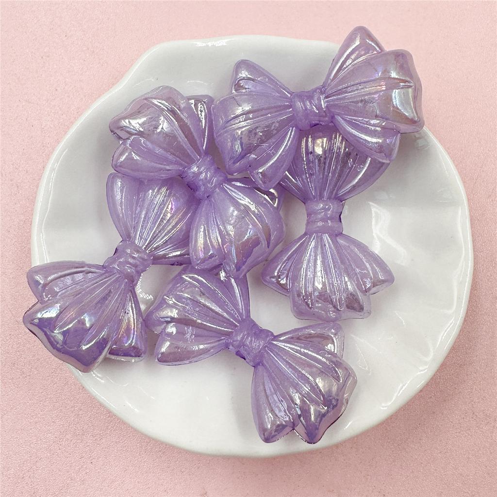 Брелок для браслета, аксессуары, бусины-бабочки, акриловая цепочка для мобильного телефона 23,2*35,5 мм, красочные «сделай сам», 5 шт., изысканная ручная работа