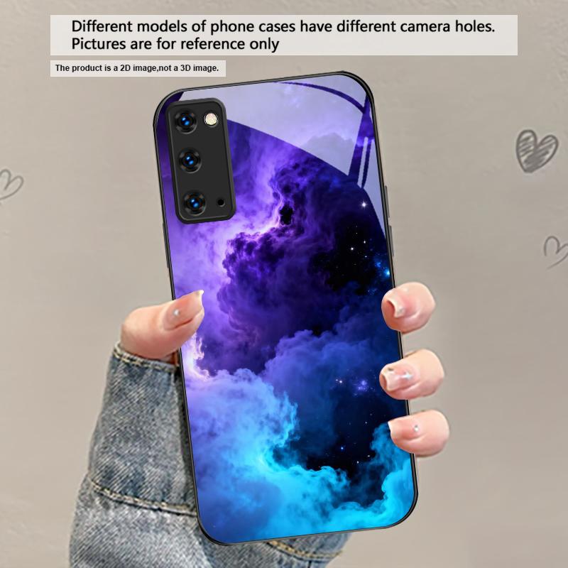 Горячий оранжево-золотой цвет Для Samsung Galaxy S20 S21 S22 S23 Plus S24 FE S25 Ultra S26 Edge S25+ S20+ S22+ Черный Стеклянный чехол для телефона