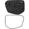 For Honda Civic 2016-2021 1PCS Right Side Mirror Glass Convex Heated Wide Angle With Back Plate Rearview Door Wing Mirror Glass