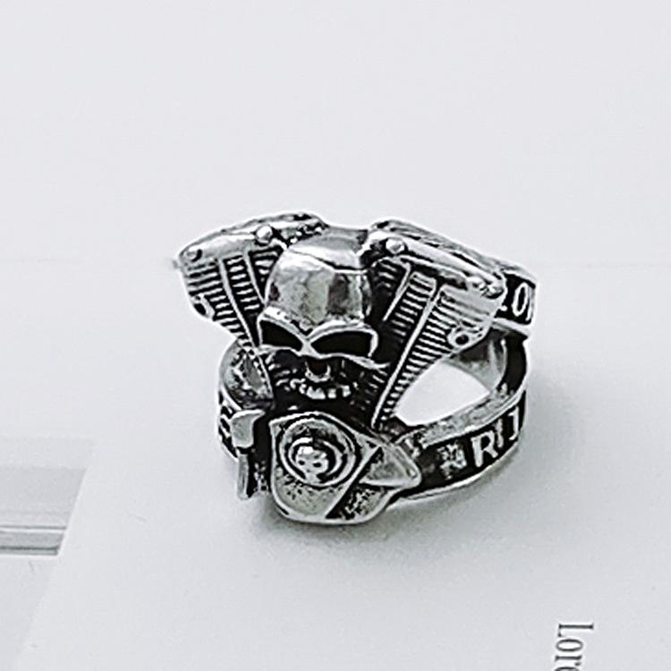 Jewelry Punk Rock Engine Men's Ring