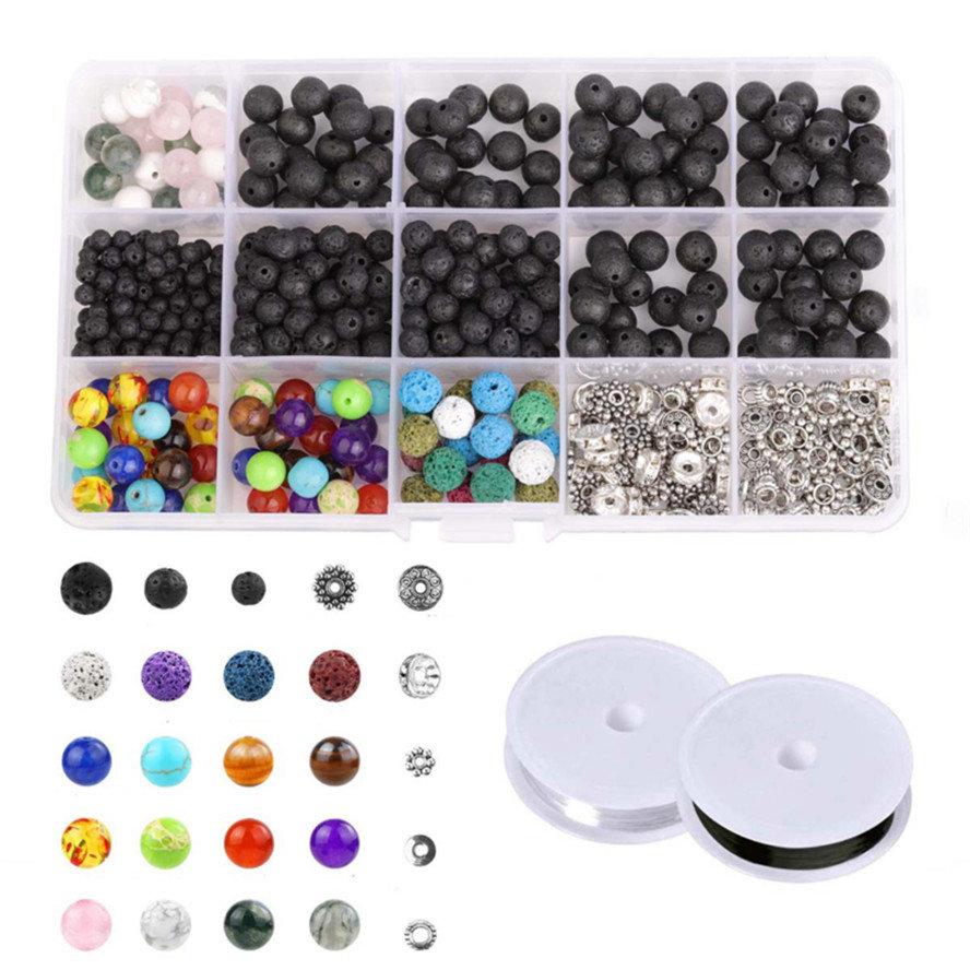 Beads Gemstone Natural Lava Stone DIY Accessories Jewelry Components
