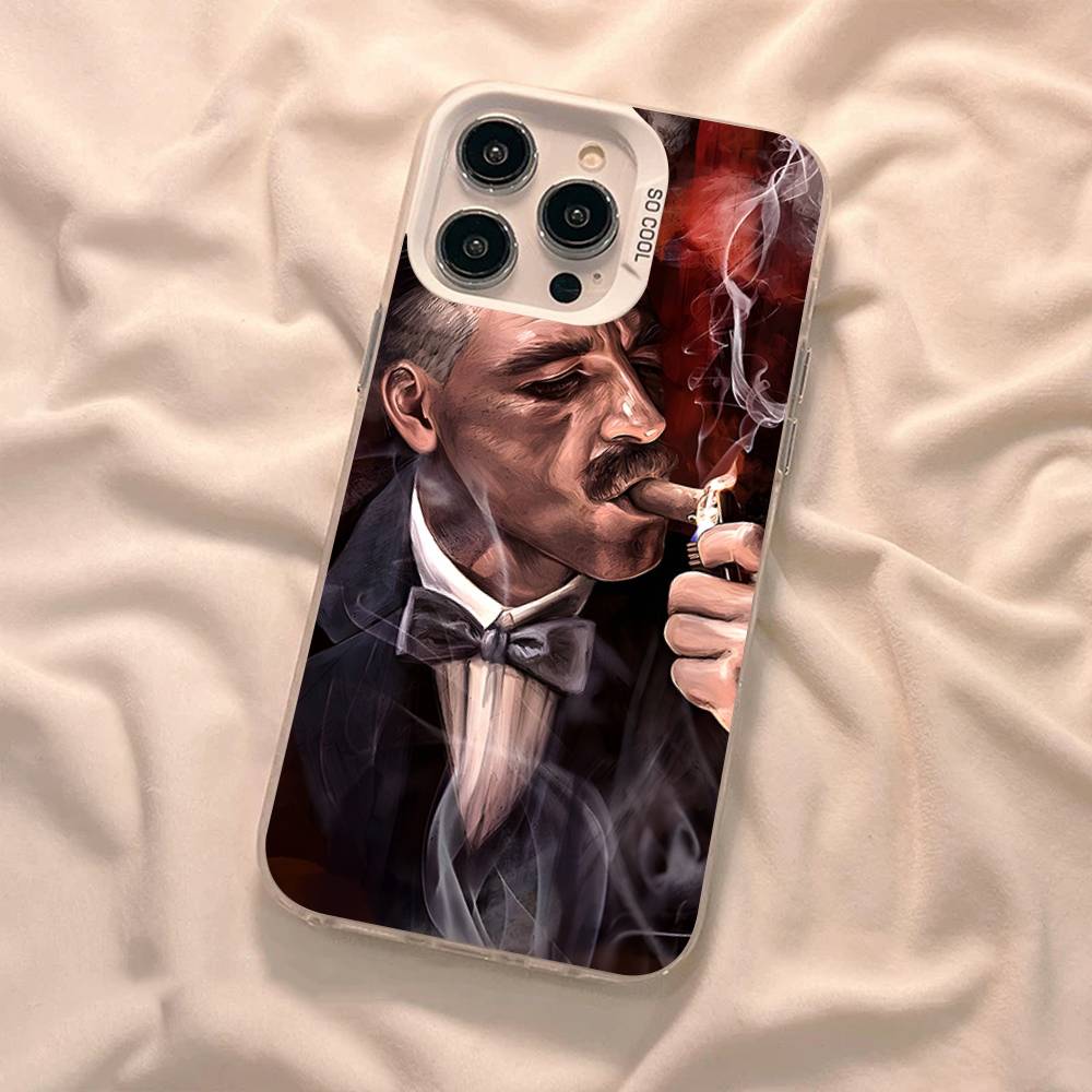 Чехол для телефона P-Peaky-S B-Blinders Для IPhone 17 16 Plus Pro Max 15 14 13 12 11 Матовый Цветной
