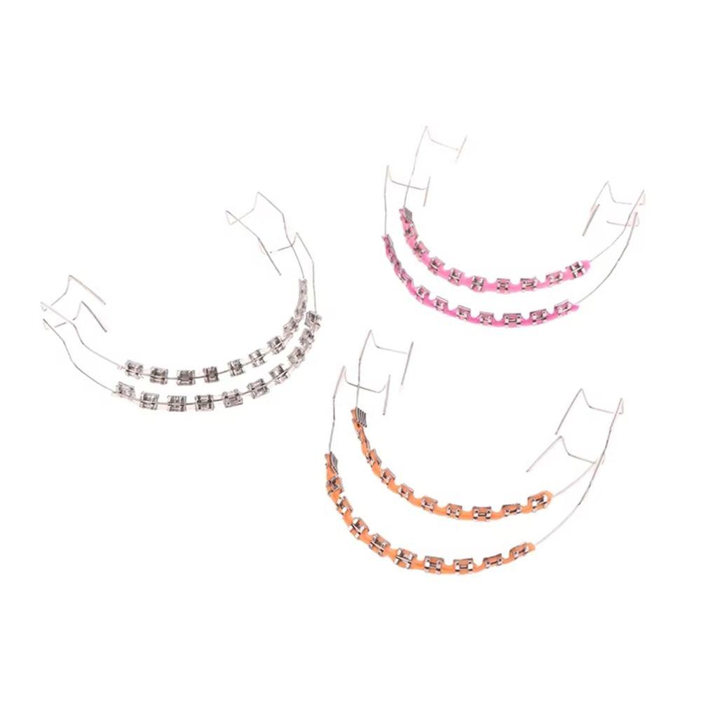 1Pairs Stainless Steel Dental Fake Braces Orthodontic Ligature Ties for Dental Students