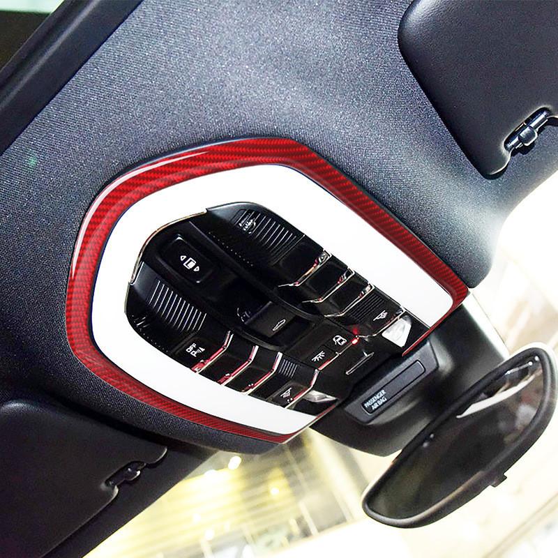 Автомобильные лампы для чтения для porsche Macan Panamera Cayenne 2011 2012 2013 2014 2015 2016 2017 2018 автомобиль из углеродного волокна из АБС-пластика