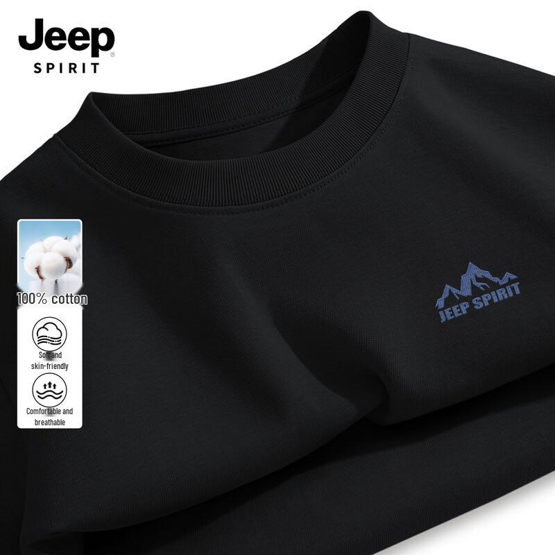 Мужская футболка JEEP SPIRIT с длинным рукавом и круглым вырезом
