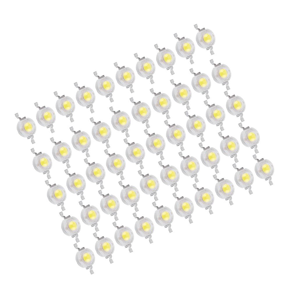 50PCS Aluminum High Power LED Beads 110LM/W DIY Lighting Fixtures Floodlight Replacement