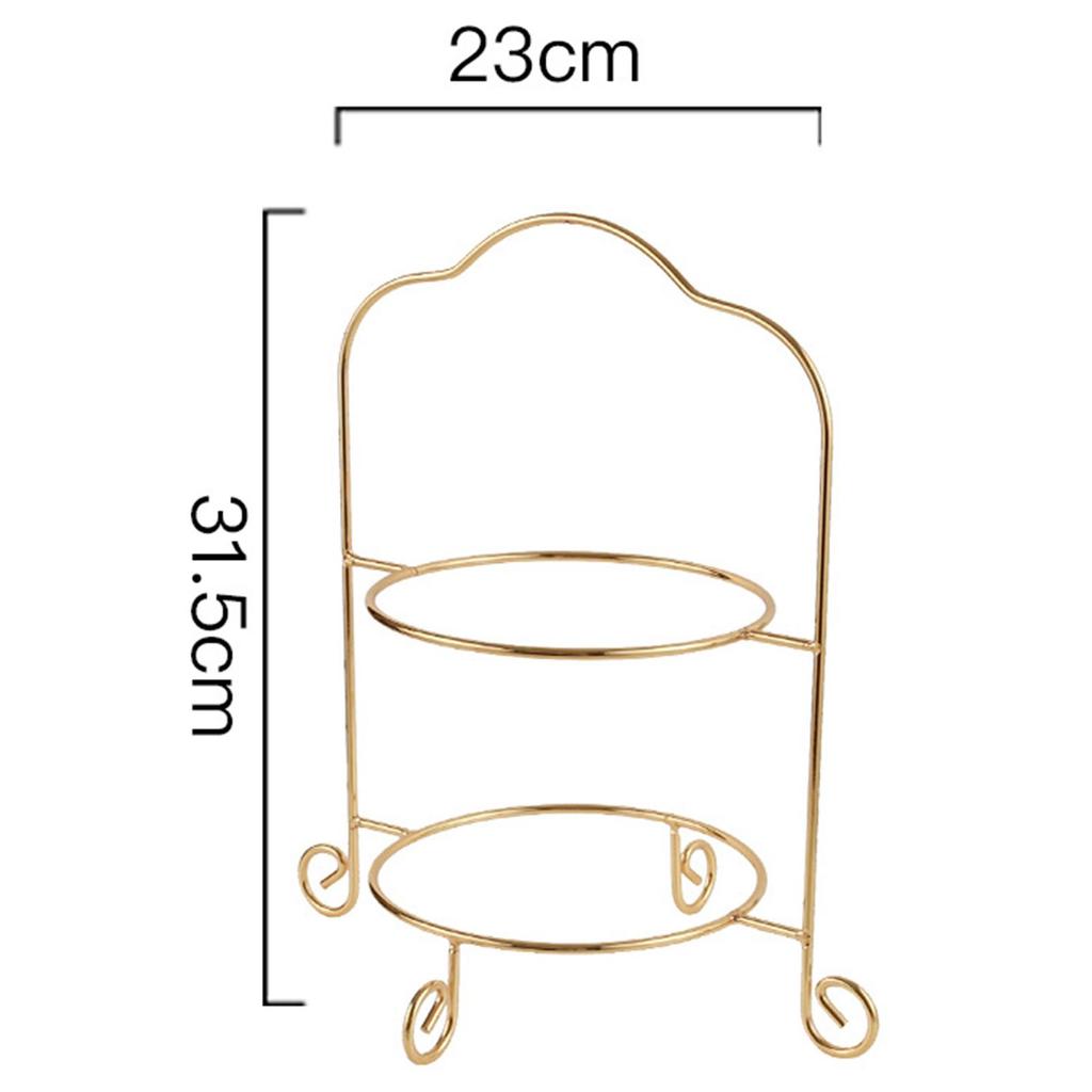 Двухъярусная подставка для кексов, металлическая подставка для торта для чаепития, дня рождения, свадьбы, десертов, выпечки, печенья